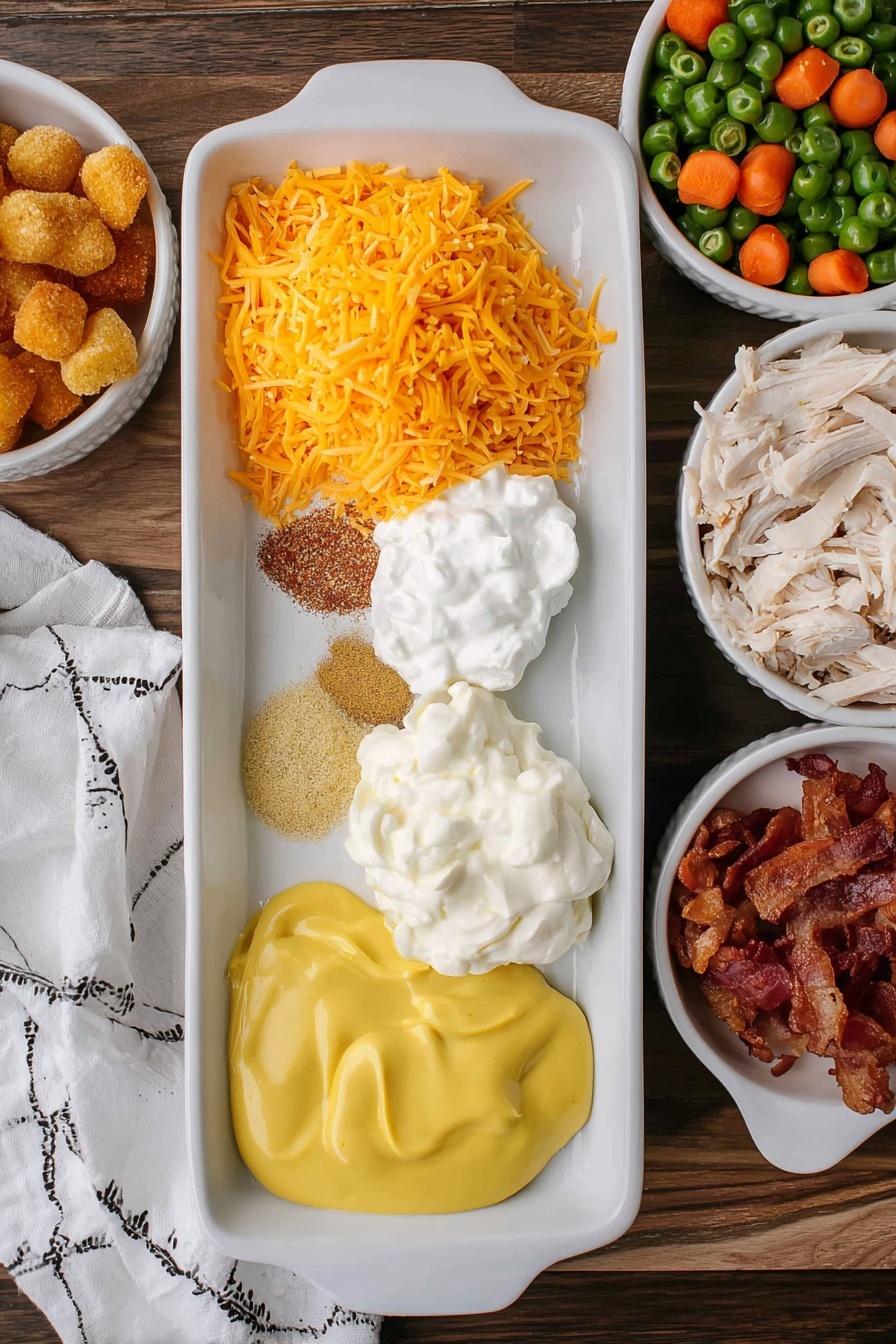 Chicken Tater Tot Casserole Recipe - Step by Step Instructions