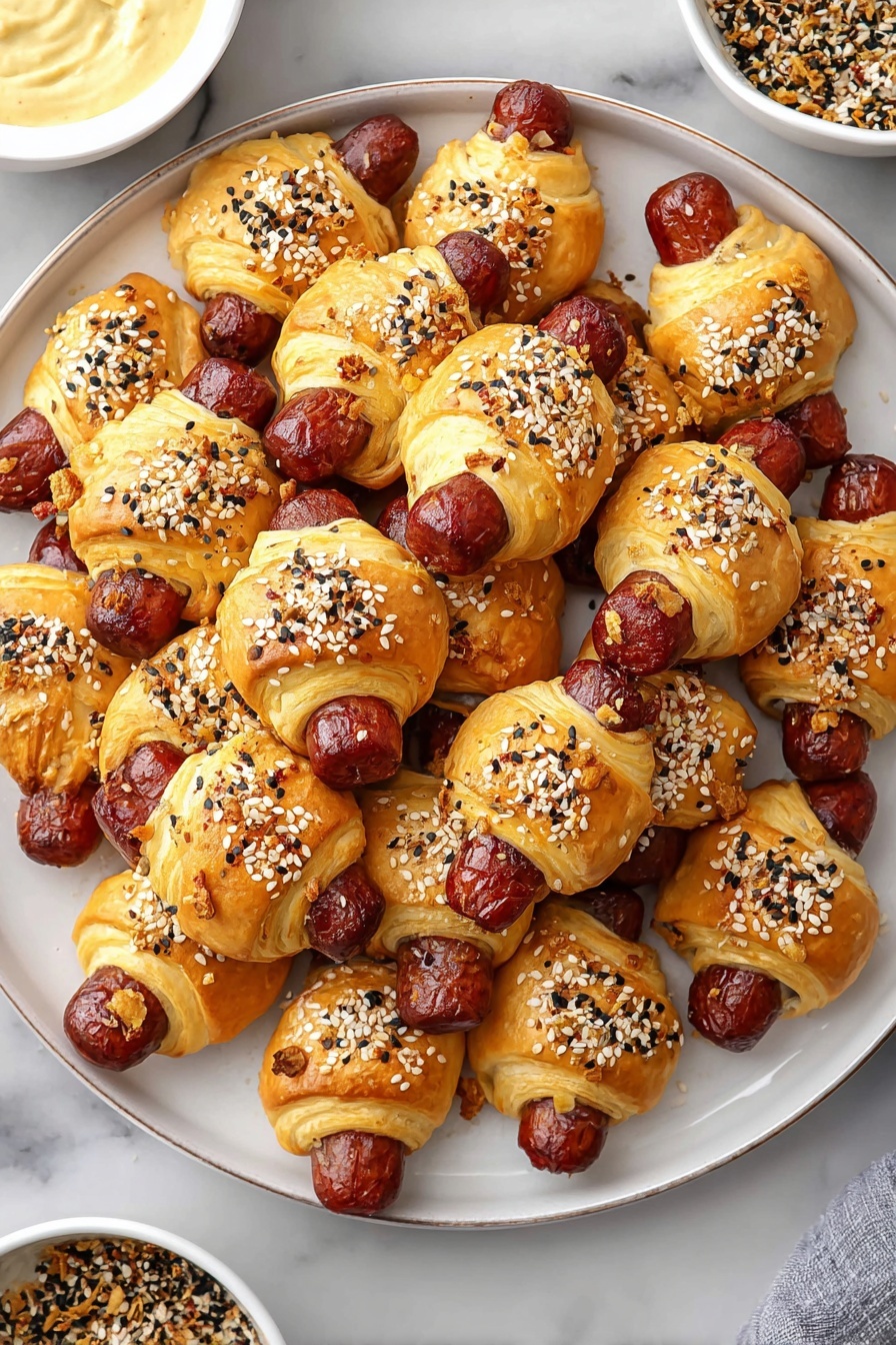 Sausage Pigs in a Blanket Recipe - Serving Suggestion