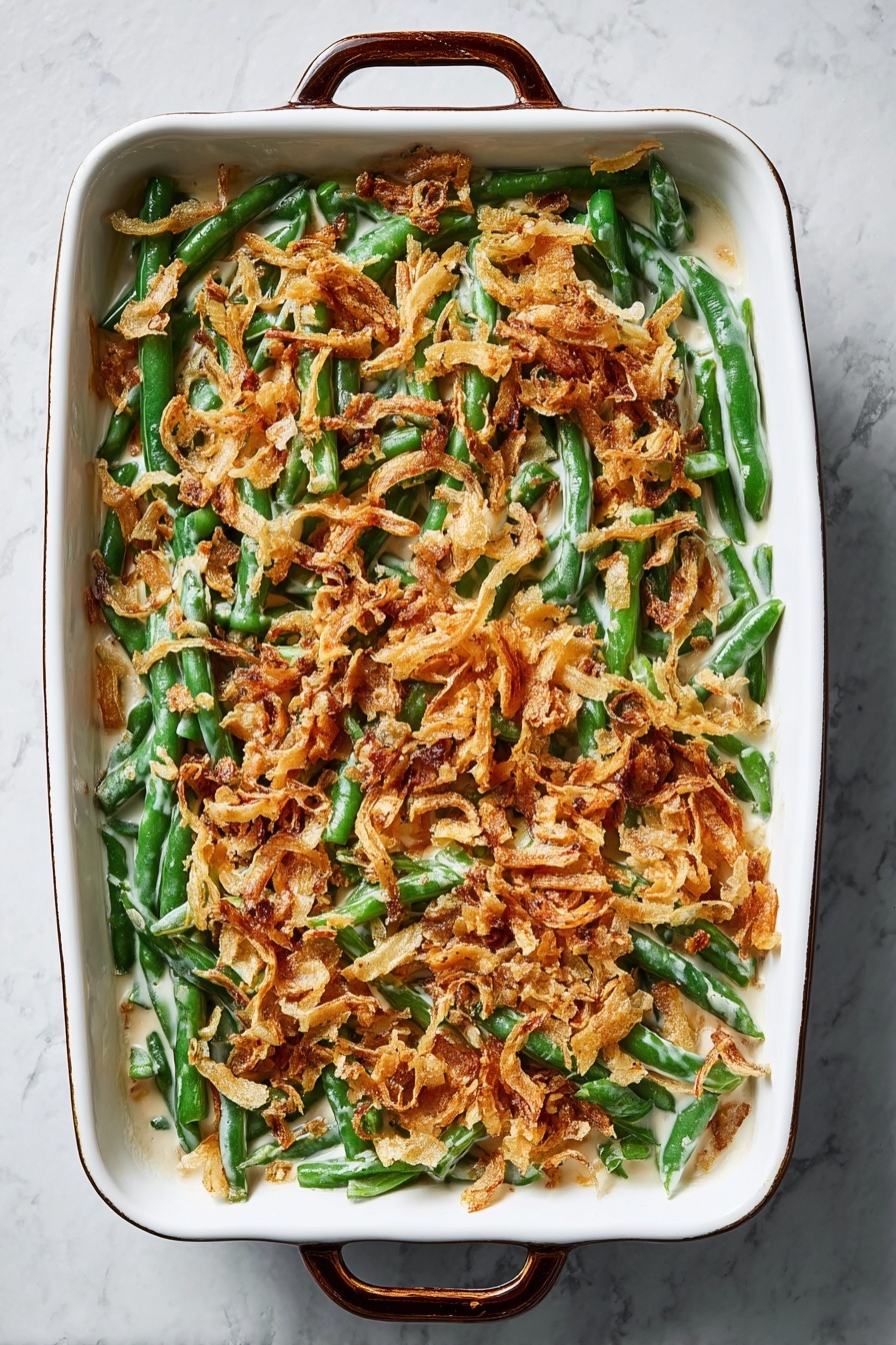 Classic Green Bean Casserole Recipe - Serving Suggestion