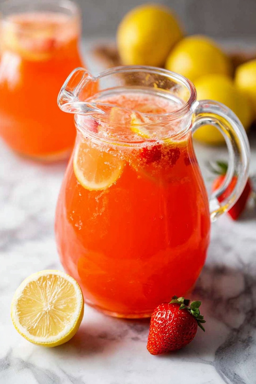 Sweet Strawberry Lemonade Recipe - Recipe Image