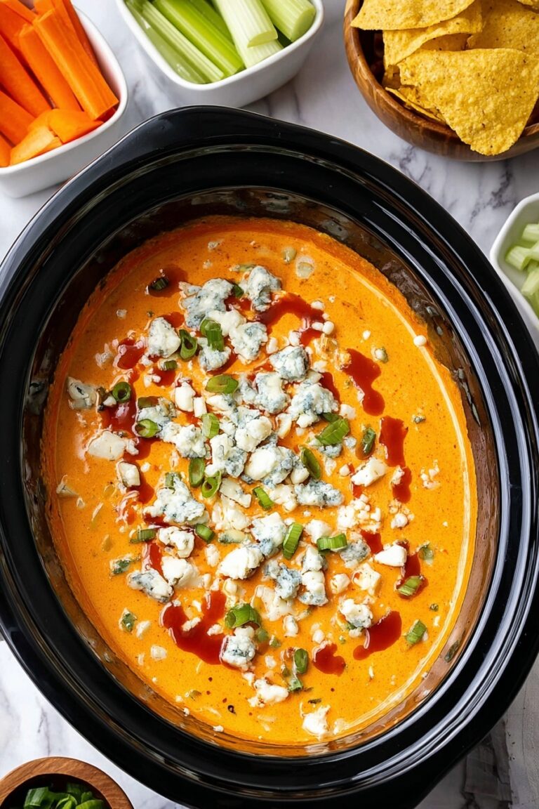 Crockpot Buffalo Chicken Dip Recipe