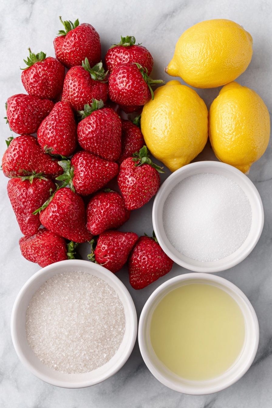 Sweet Strawberry Lemonade Recipe - Ingredients