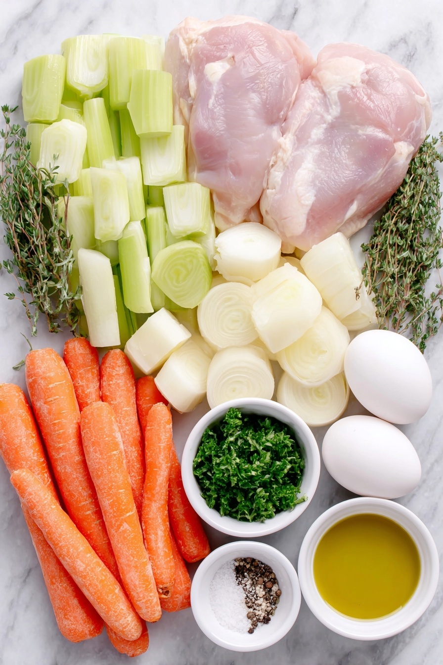Healthy Chicken Vegetable Soup Recipe - Ingredients