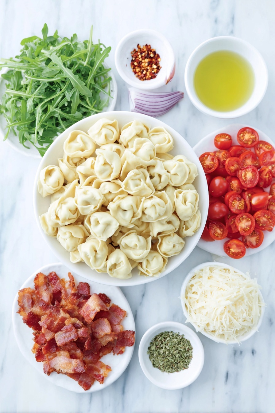 Tortellini Pasta Salad with Bacon and Arugula Recipe - Ingredients