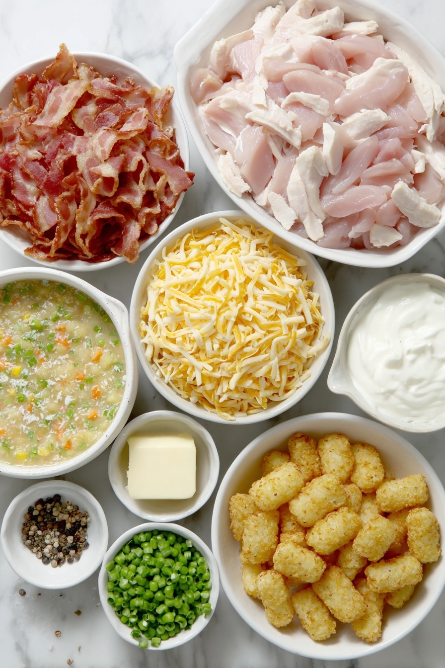 Chicken Tater Tot Casserole Recipe - Ingredients
