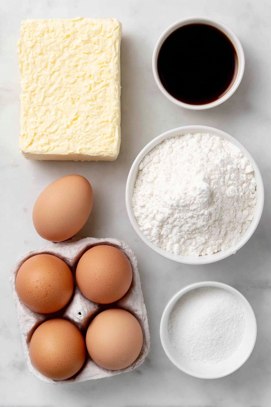 Cream Cheese Cake Bar Recipe - Ingredients